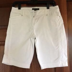 White House/Black Market white Bermudas